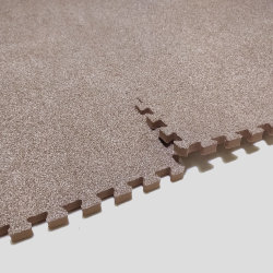 Детский мягкий пол с ковролином NEEU 60x60 см, бежевый 04