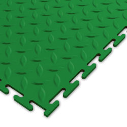 Модульное напольное ПВХ покрытие M-TILE HARD STEEL, RAL 6029, Зеленый.